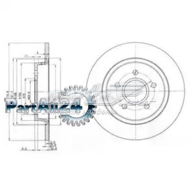 BG3897C Delphi disco de freno trasero