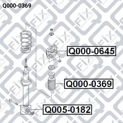 Tope de amortiguador trasero Q-fix Q0000369 precio, desde 5,54 EUR