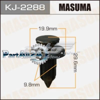 KJ2288 Masuma clips de fijación para rejilla de radiador