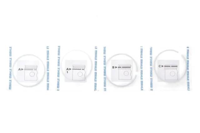 013RS101010N0 Mahle Original Juego de anillos de pistón para 1 cilindro, STD