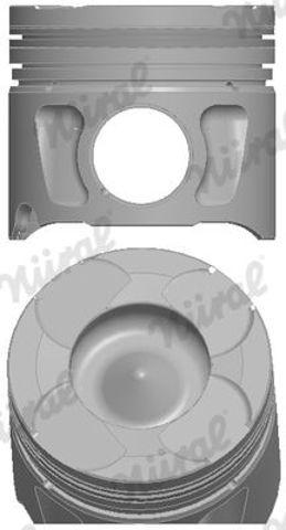 Pistón completo para 1 cilindro, segunda reparación (+0,50 mm) Nural 8743650600