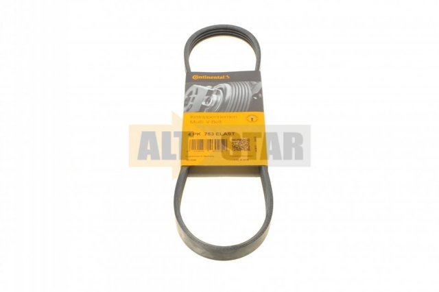 4PK753ELAST Continental/Siemens Correa poly v