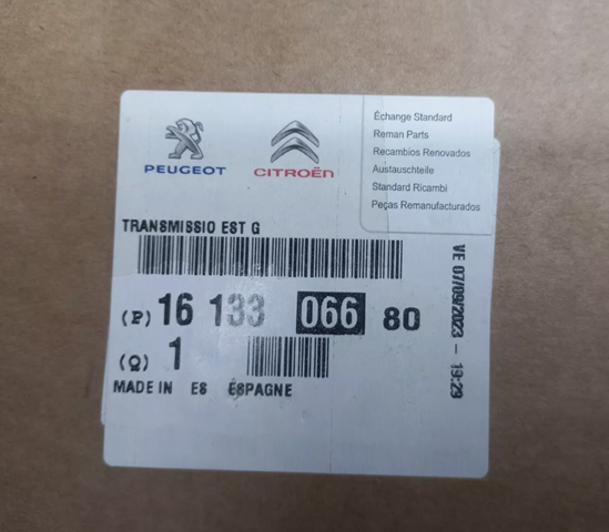 Semieje delantero izquierdo Peugeot/Citroen 1613306680