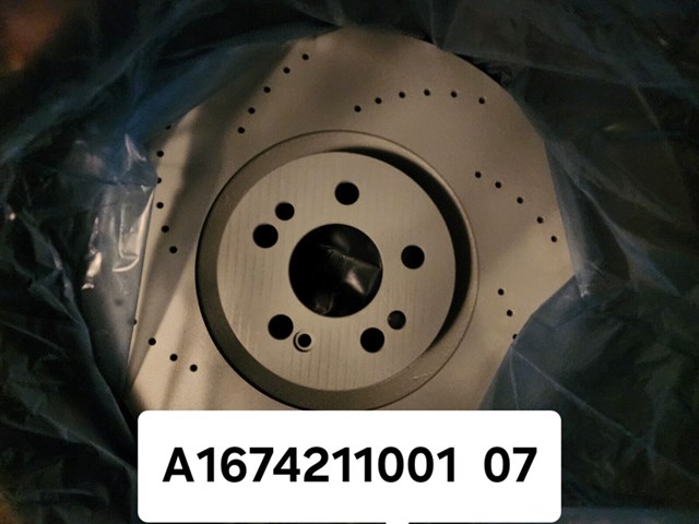 Disco de freno A167421100107 Mercedes