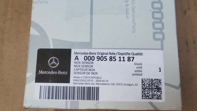 A000905851187 Mercedes Sensor de óxidos de nitrógeno NOx trasero