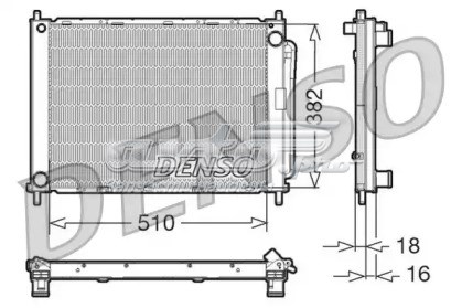 Radiador refrigeración del motor NPS DRM23100