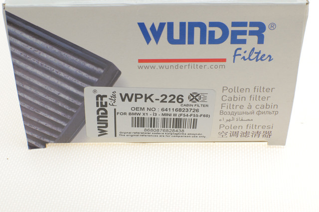 Filtro de polen Wunder WPK226