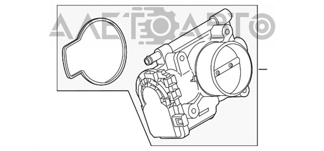 L3Y113640A Mazda cuerpo de mariposa completo