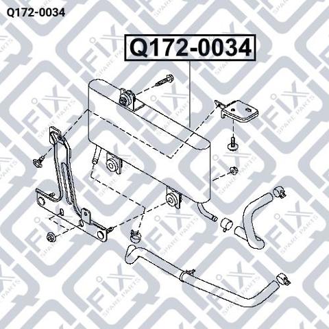Radiador de refrigeración de la transmisión Q1720034 Q-fix