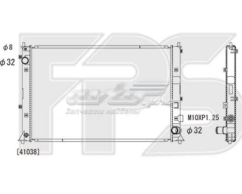 PL083283 Koyorad radiador refrigeración del motor