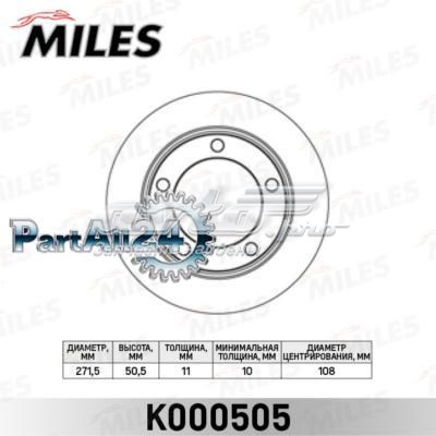 K000505 Miles freno de disco delantero