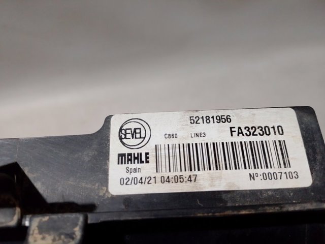 Ventilador de refrigeración Peugeot/Citroen 1671896380