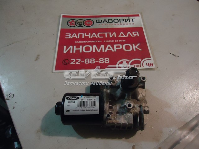 Motor limpiaparabrisas delantero derecho CV4417504AG Ford