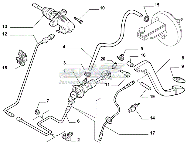 Comprar 55199056 Fiat/Alfa/Lancia Bombín de embrague
