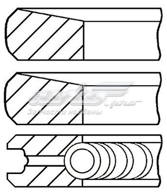 Comprar 0844350000 Goetze Aros de pistón para 1 cilindro, STD