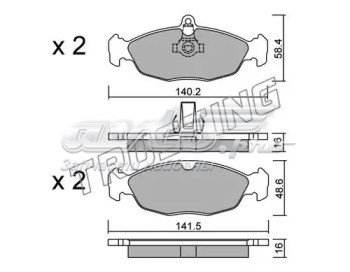 Pastillas de freno traseras TRUSTING 0791