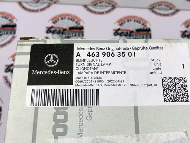 Comprar A4639063501 Mercedes Luz intermitente de guardabarros izquierdo