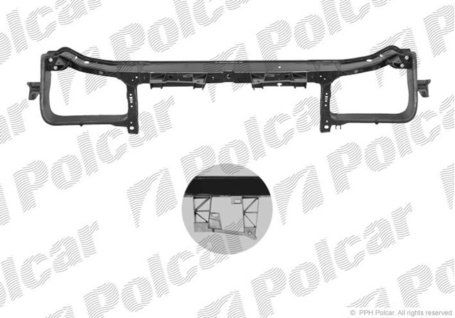 Soporte de radiador superior (panel de montaje para foco) Chrysler 300 C 