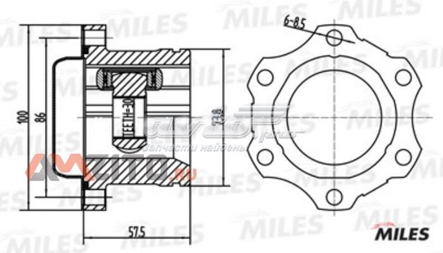 GA10025 Miles junta homocinética interior delantera