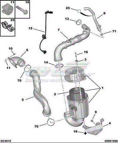 Tubo flexible de aspiración, filtro de aire (entrada) Peugeot Boxer (250)