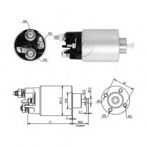 ZM6993 ZM interruptor magnético, estárter