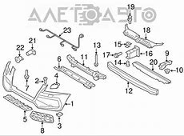 Absorbente parachoques delantero Audi Q5 (8RB)