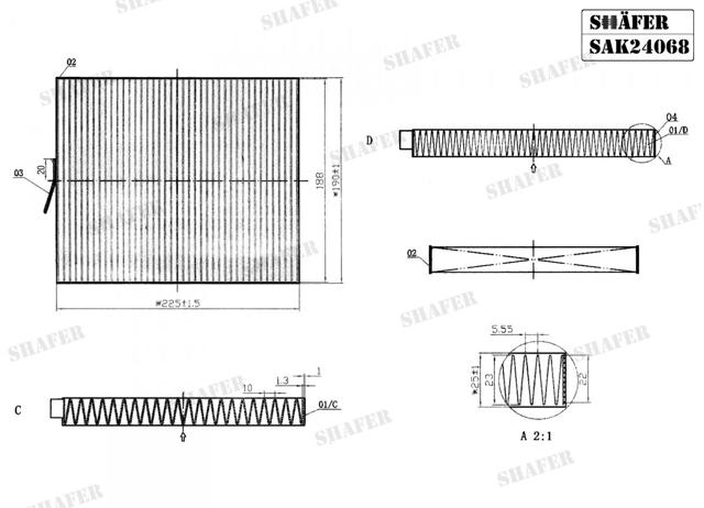 Comprar SAK24068 Shafer Filtro de aire del habitáculo