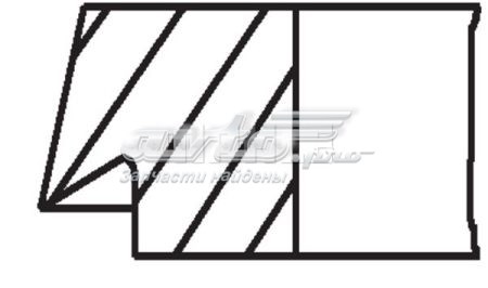Juego de aros de pistón para 1 cilindro, STD Mahle Original 028RS001260N0