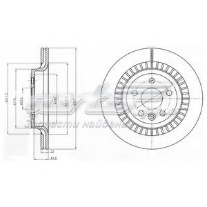 BG4270 Delphi disco de freno trasero