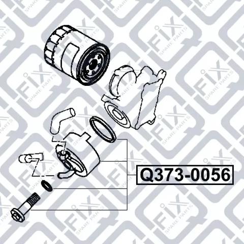 Radiador de aceite debajo del filtro Q3730056 Q-fix