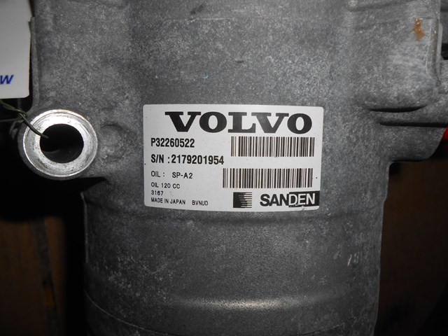 Compresor de aire acondicionado coche para Volvo V60 (225, 227)