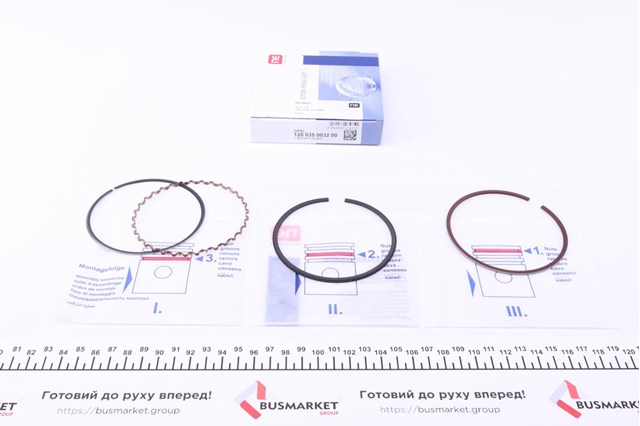120035003200 NE/NPR Juego de anillos de pistón para 1 cilindro, STD