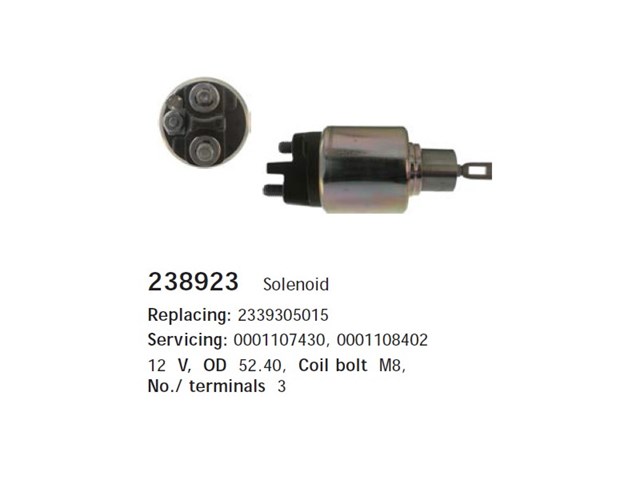 238836 Cargo Solenoide arranque