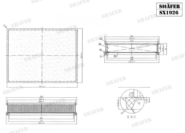Filtro aire Shafer SX1926