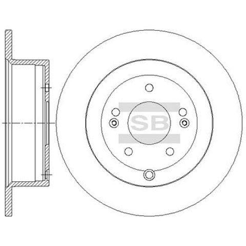 Comprar SD1082 Sangsin Disco de freno trasero