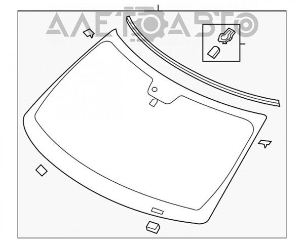 FB5Z7803100A Ford parabrisas