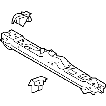 5320542906 Toyota soporte del radiador superior