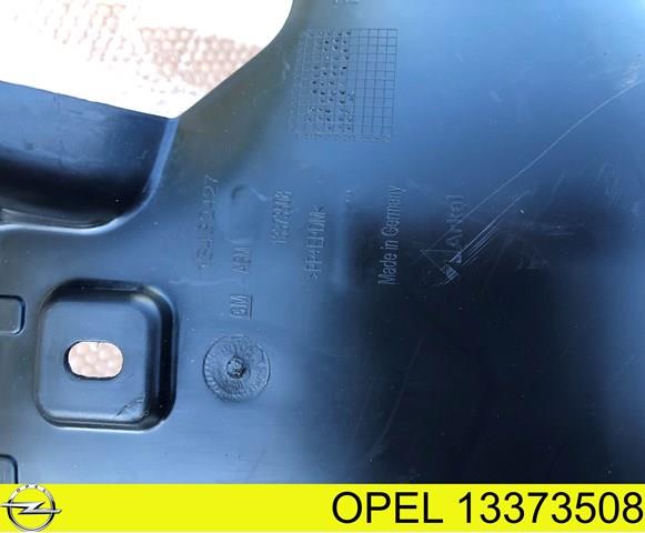 13373508 Opel guardabarros interior, aleta delantera, derecho