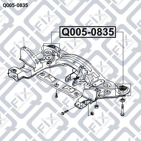 Silentblock trasero Q0050835 Q-fix