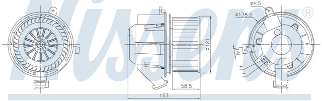 Ventilador interior Smart FORFOUR (453)