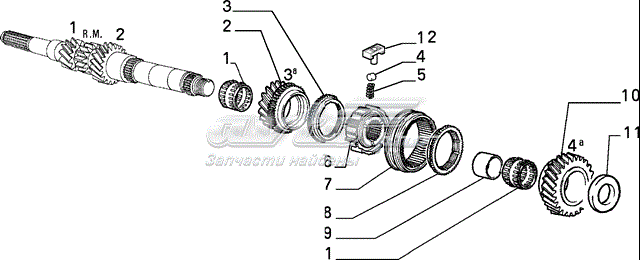 Sincronizador 3 e 4 marcha para Fiat Doblo (119)