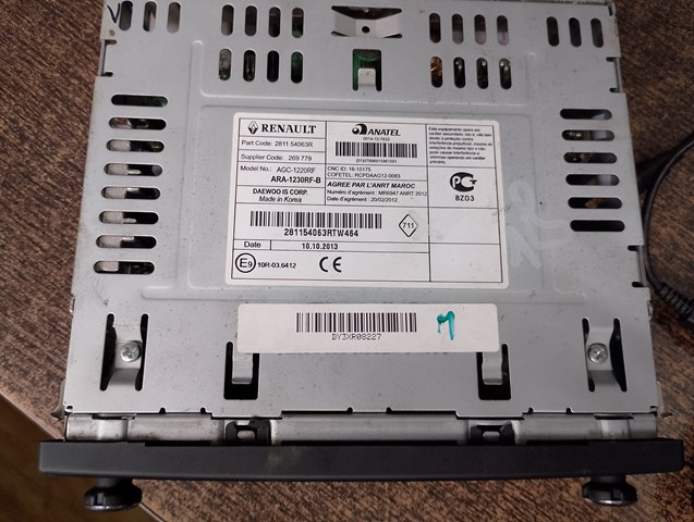 Radio 281154063R Renault (RVI)