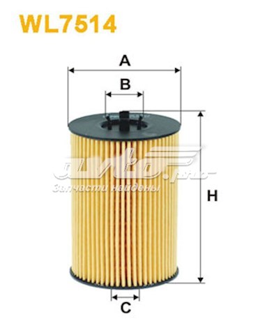 Filtro de aceite WIX WL7514