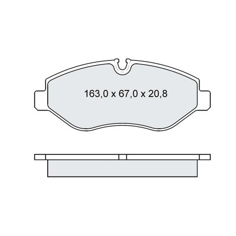 Pastillas de freno delanteras Dafmi D236E