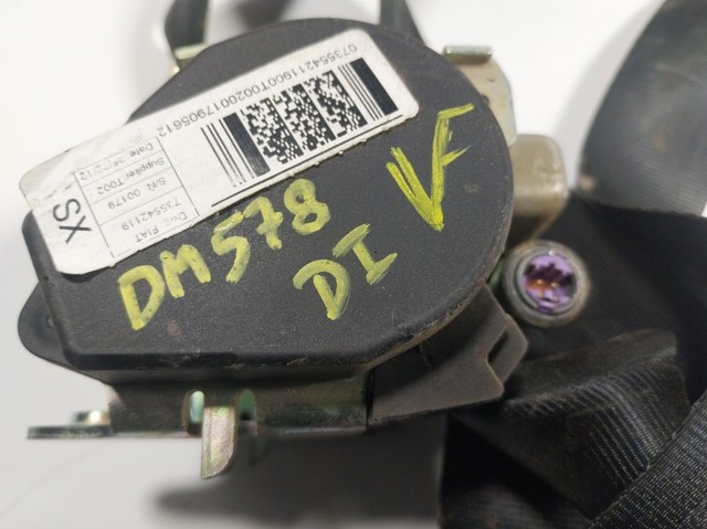 Cinturón de seguridad delantero izquierdo Peugeot/Citroen 735542119