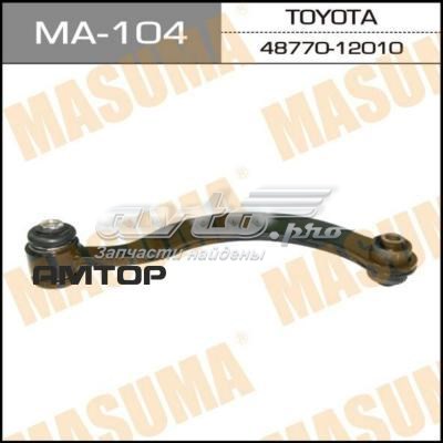 Brazo superior de suspensión trasera izquierdo/derecho MA104 Masuma