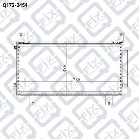 Q172-0454 Q-fix condensador aire acondicionado