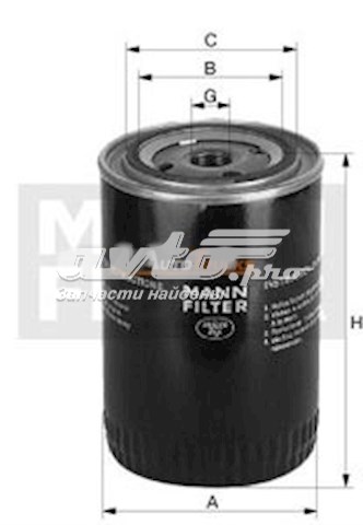 Filtro hidráulico, transmisión automática Mann-Filter W13742