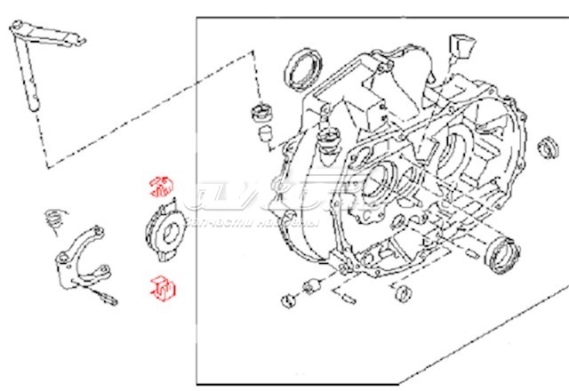 Casquillo guía, embrague NISSAN 30506M8002