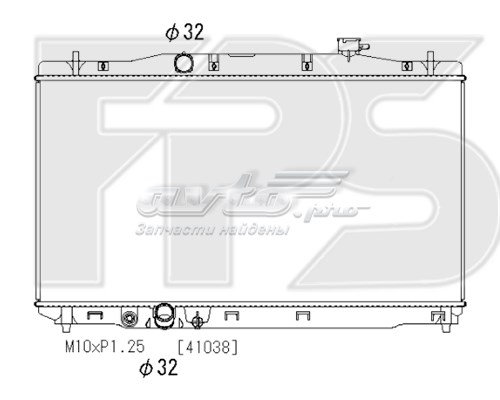 FP 30 A576-KY Koyorad radiador refrigeración del motor